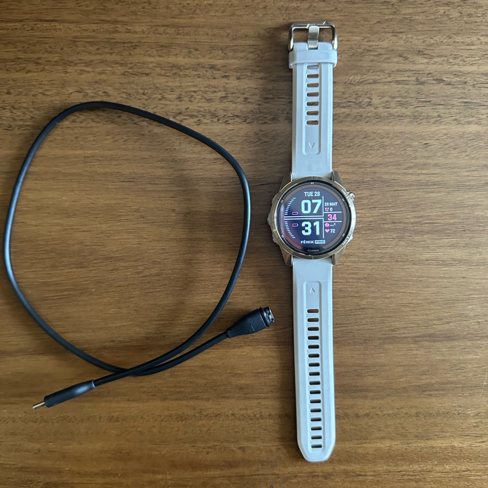 Garmin fenix 7S Pro Sapphire Solar, Multisport GPS Smartwatch.